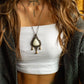Scolecite macrame necklace
