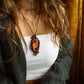 Labradorite macrame necklace