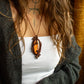 Labradorite macrame necklace
