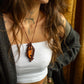 Labradorite macrame necklace