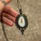 White Onyx macrame necklace