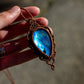 Labradorite macrame necklace