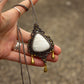 Scolecite macrame necklace