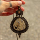 Sunstone & Stick Agate macrame necklace