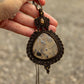 Sunstone & Stick Agate macrame necklace