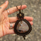 Sunstone & Stick Agate macrame necklace