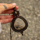 Sunstone & Stick Agate macrame necklace