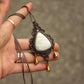 Scolecite macrame necklace
