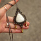 Scolecite macrame necklace