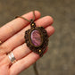 Labradorite macrame necklace