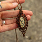 Dalmatian Jasper macrame necklace