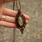 Dalmatian Jasper macrame necklace
