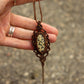 Dalmatian Jasper macrame necklace
