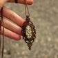 Dalmatian Jasper macrame necklace
