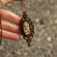 Dalmatian Jasper macrame necklace
