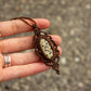 Dalmatian Jasper macrame necklace