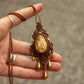 Polka Dot Jasper macrame necklace
