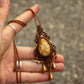 Polka Dot Jasper macrame necklace