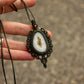 White Onyx macrame necklace