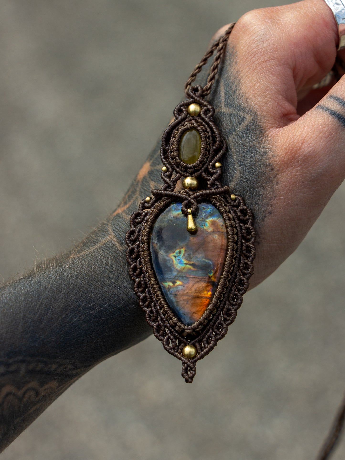 Labradorite & Cat's Eye necklace