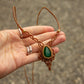 Green Onyx macrame necklace