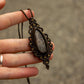 Stick Agate macrame necklace