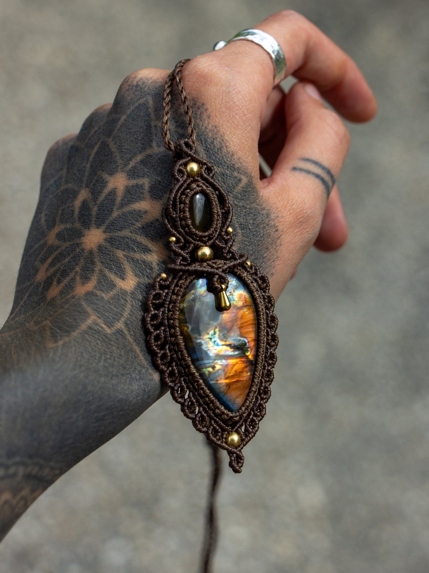 Labradorite & Cat's Eye necklace