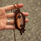 Labradorite macrame necklace