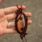 Labradorite macrame necklace