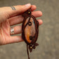 Labradorite macrame necklace