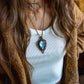 Labradorite macrame necklace