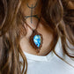 Labradorite macrame necklace