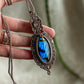 Grey Moonstone & Labradorite macrame necklace