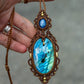 Labradorite & Kyanite necklace