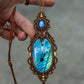 Labradorite & Kyanite necklace