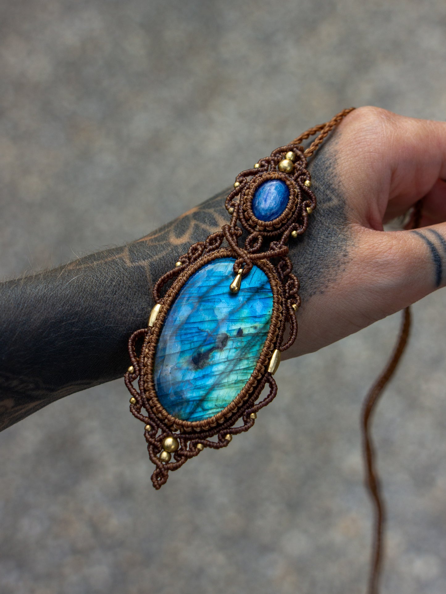 Labradorite & Kyanite necklace