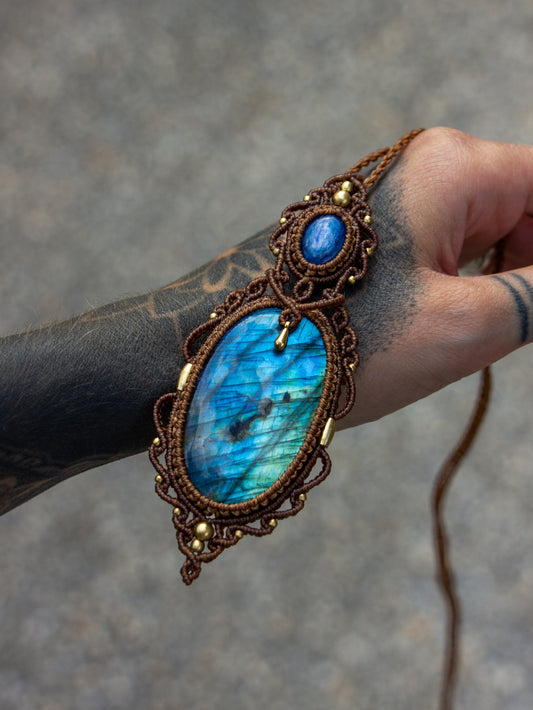 Labradorite & Kyanite necklace