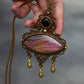 Labradorite & Onyx necklace