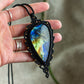 Labradorite macrame necklace