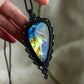 Labradorite macrame necklace
