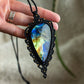 Labradorite macrame necklace