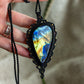 Labradorite macrame necklace
