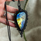 Labradorite macrame necklace