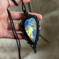 Labradorite macrame necklace