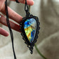 Labradorite macrame necklace