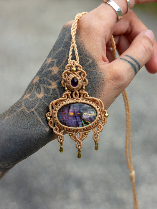 Labradorite & Amethyst necklace