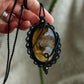Druzy Onyx macrame necklace