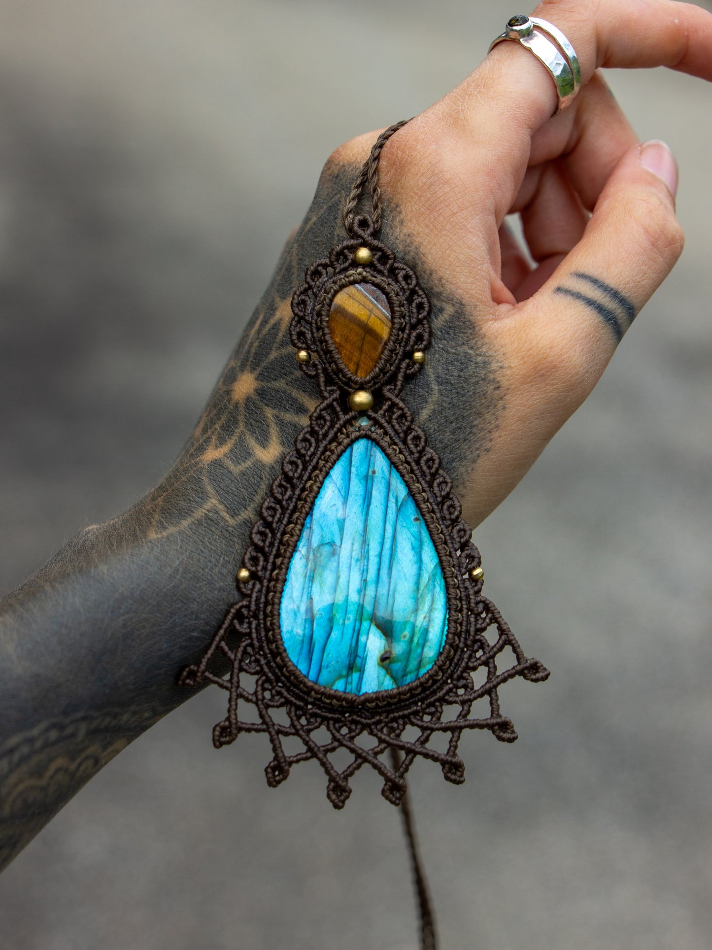 Labradorite & Tiger's Eye necklace