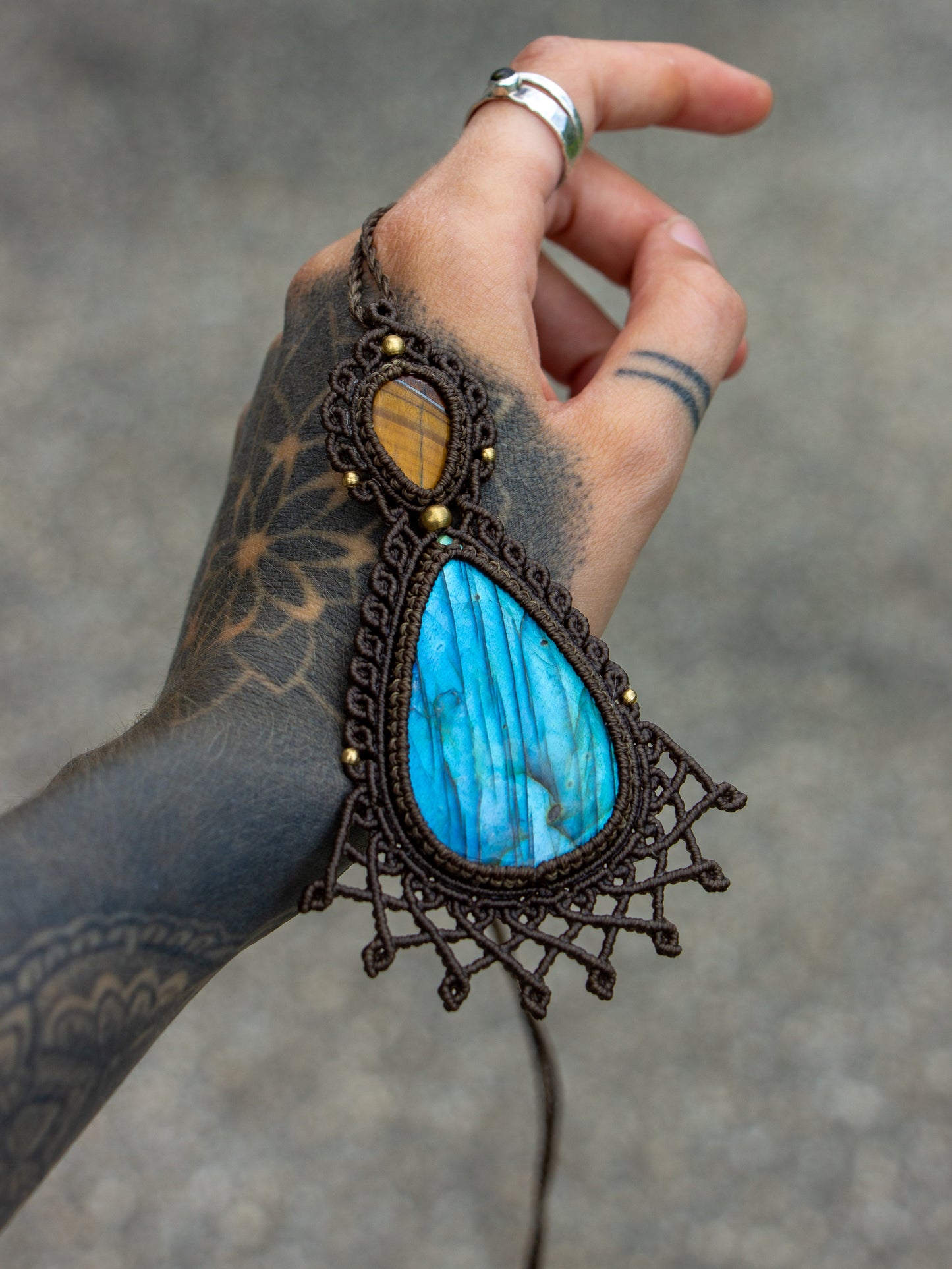 Labradorite & Tiger's Eye necklace