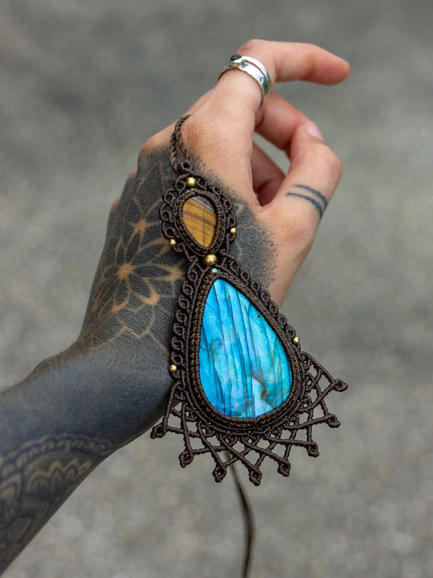 Labradorite & Tiger's Eye necklace